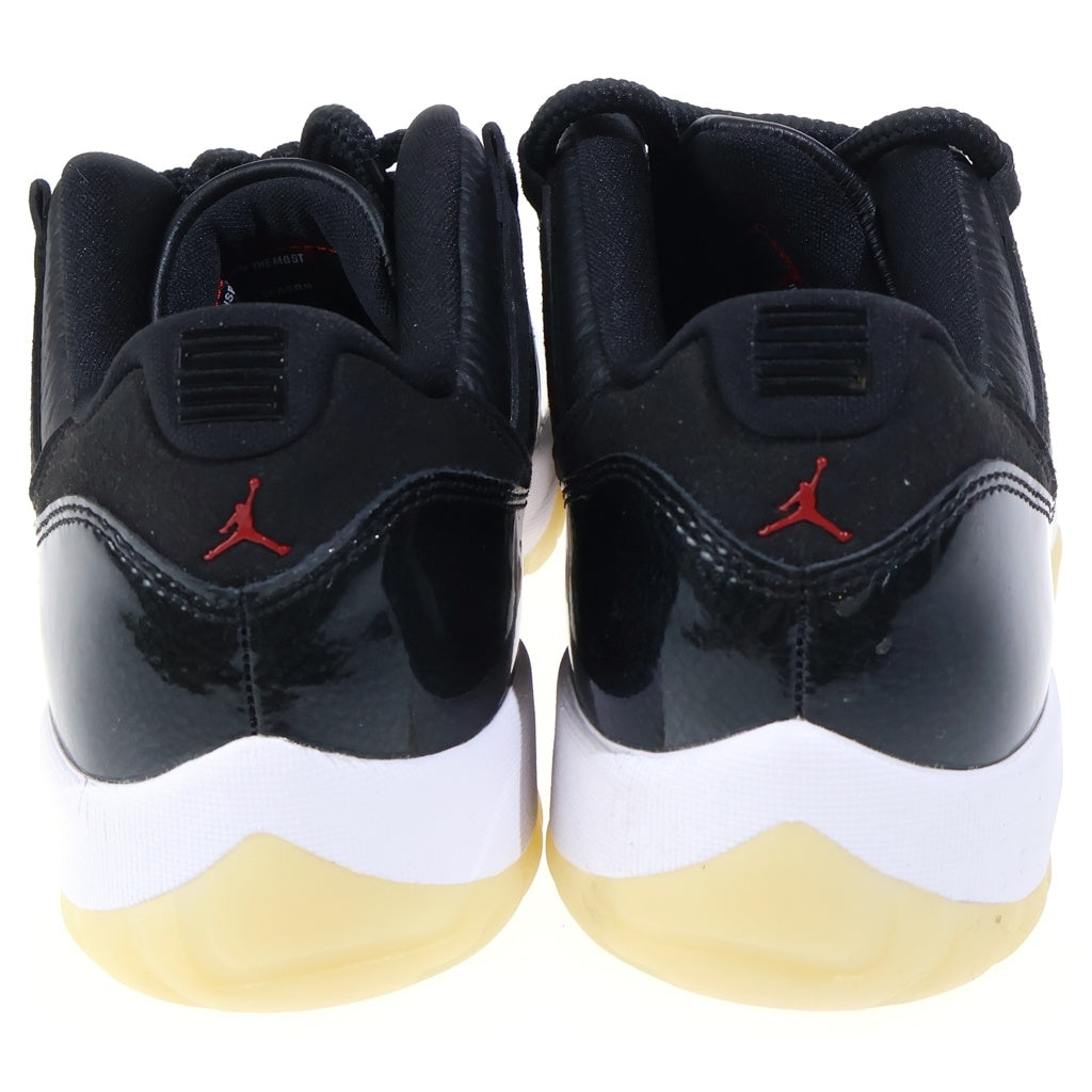 NIKE(ナイキ) AIR JORDAN 11 RETRO LOW 72-10 AV2187-001 エアジョーダン11 レトロ ブラック ジムレッド ローカットスニーカー ブラック