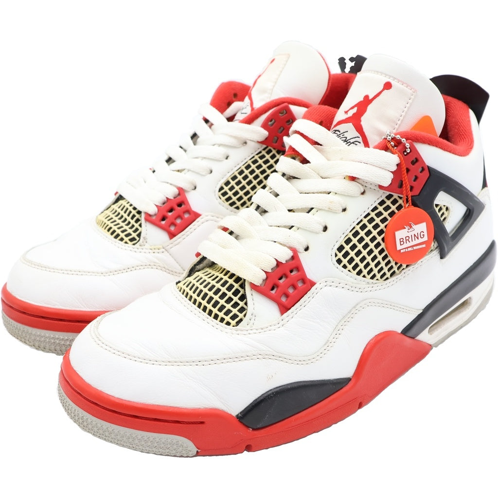 NIKE(ナイキ) AIR JORDAN 4 RETRO OG FIRE RED 2020 DC7770-160 エアジョーダン4 レトロ ファイヤーレッド ハイカットスニーカー ホワイト/レッド US9.5/27.5cm