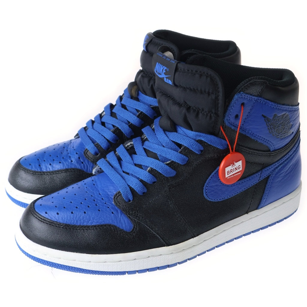 NIKE(ナイキ) AIR JORDAN 1 RETRO HIGH OG ROYAL 555088-007 エアジョーダン1レトロハイオージーロイヤル ハイカットスニーカー US9.5/27.5cm ブラック/ブルー