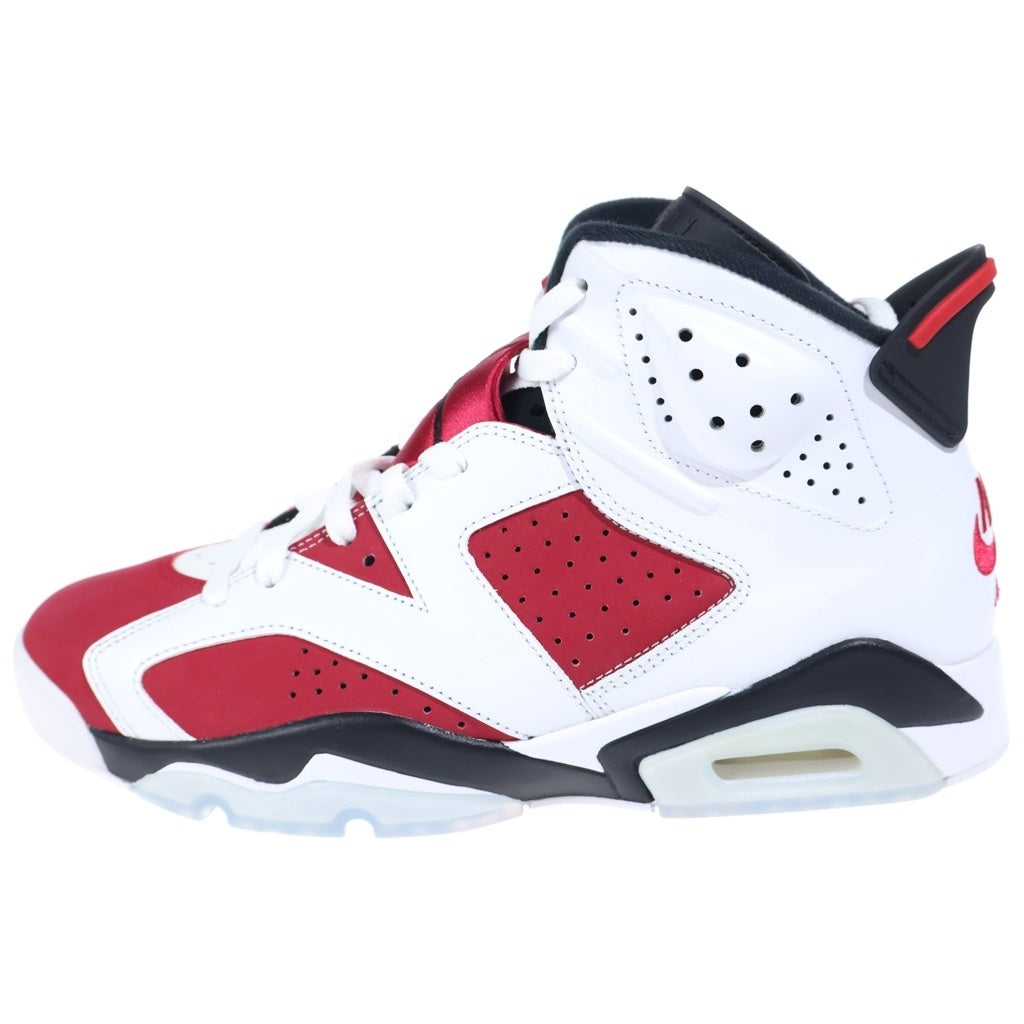 NIKE(ナイキ) AIR JORDAN 6 RETRO CARMINE CT8529-106 エアジョーダン6 カーマイン ハイカットスニーカー ホワイト/レッド US9.5/27.5cm