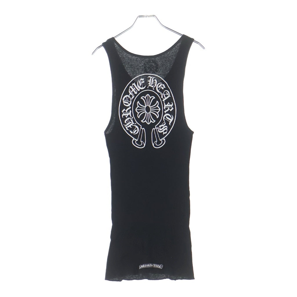 CHROME HEARTS(クロムハーツ) Back Horseshoe Print Tank Top バックホースシュープリント タンクトップ ブラック