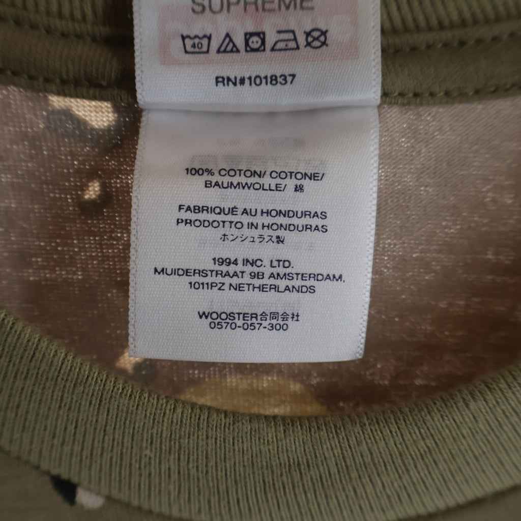 SUPREME(シュプリーム) 25SS ×Aphex Twin Windowlicker Tee エイフェックス ツイン ウィンドウリッカー フォトプリント カモ柄 クルーネック 半袖Tシャツ カットソー カーキ