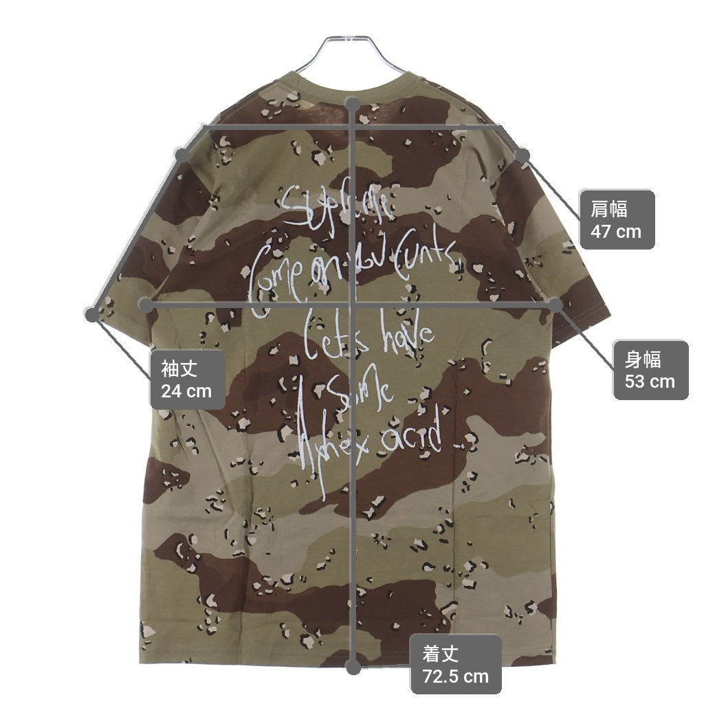 SUPREME(シュプリーム) 25SS ×Aphex Twin Windowlicker Tee エイフェックス ツイン ウィンドウリッカー フォトプリント カモ柄 クルーネック 半袖Tシャツ カットソー カーキ