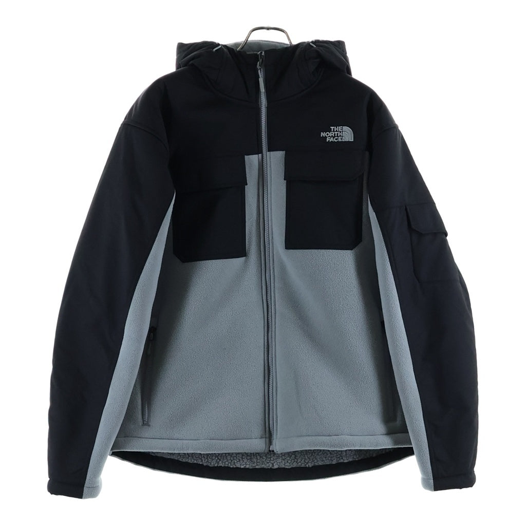 THE NORTH FACE(ザノースフェイス) salinas hooded jacket NF0A3LFE 裏地ボア サリナス フーデッドフリースジャケット グレー/ブラック