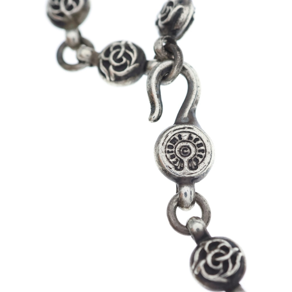 CHROME HEARTS(クロムハーツ) #1 FRLBL CHN HEART DAGGER フローラルボールチェーン ハートダガー ネックレス シルバー