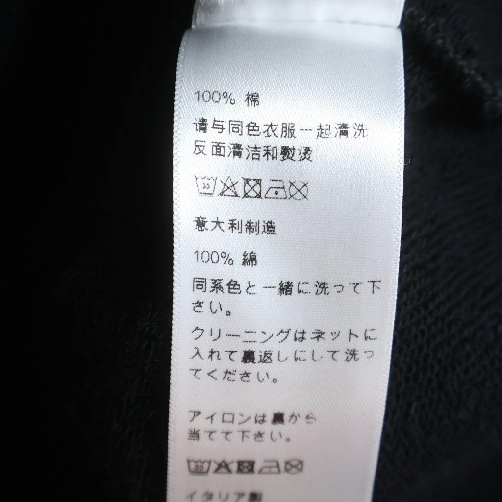 CELINE(セリーヌ) LOGO PRINT HOODIE ロゴプリントプルオーバーパーカー フーディー ブラック RY0JH670Q