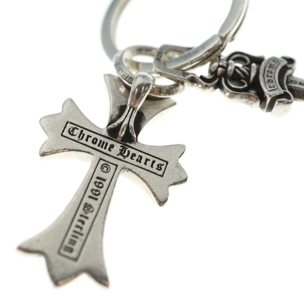 CHROME HEARTS(クロムハーツ) KEYRING SMALL CH CROSS スモールCHクロス キーリング シルバー