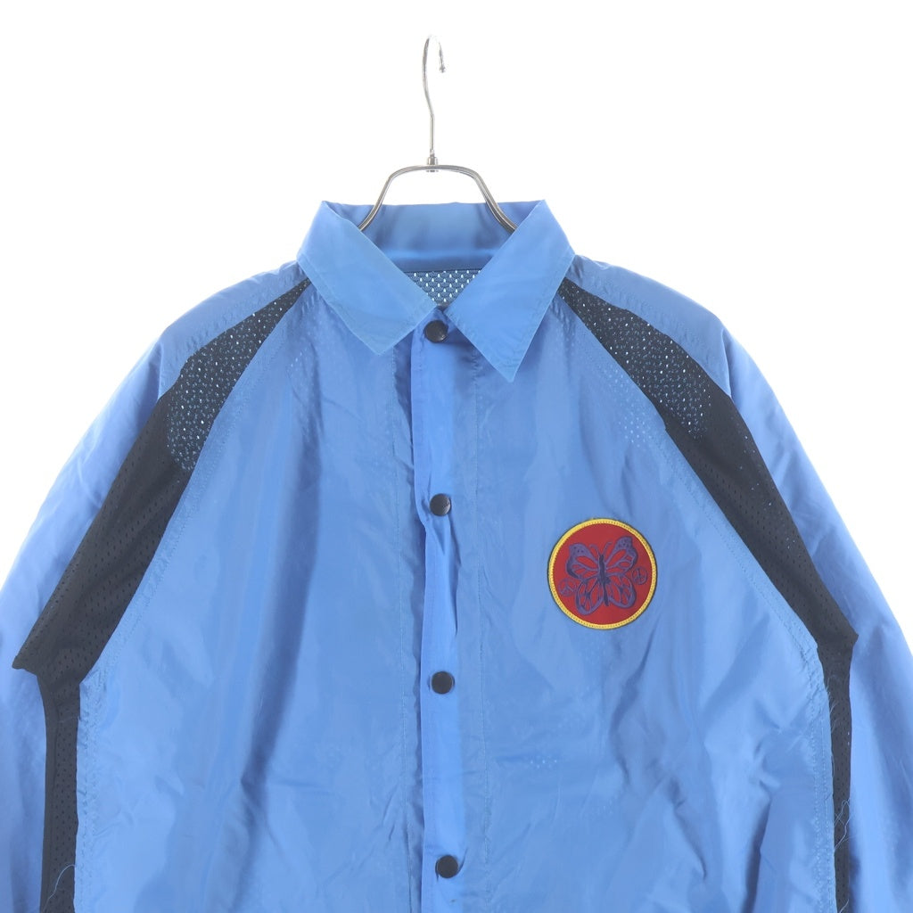 Needles(ニードルス) Reduild by Needles Covered Nylon Coach Jacket メッシュ切替 再構築コーチジャケット ブルー