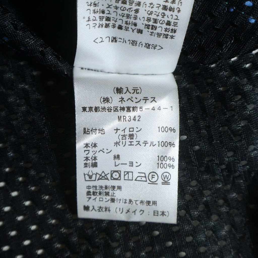 Needles(ニードルス) Reduild by Needles Covered Nylon Coach Jacket メッシュ切替 再構築コーチジャケット ブルー