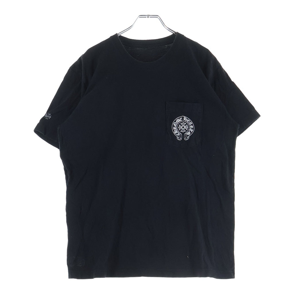 CHROME HEARTS(クロムハーツ) BACK GRAD CIRCLE LOGO TEE バック グラデーション サークルロゴ クルーネック半袖Tシャツ カットソー ブラック