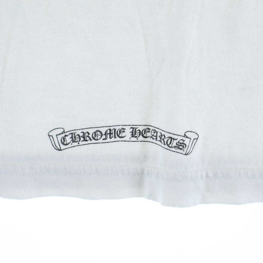 CHROME HEARTS(クロムハーツ) BACK GRAD CIRCLE LOGO TEE バック グラデーション サークルロゴ クルーネック半袖Tシャツ カットソー ホワイト