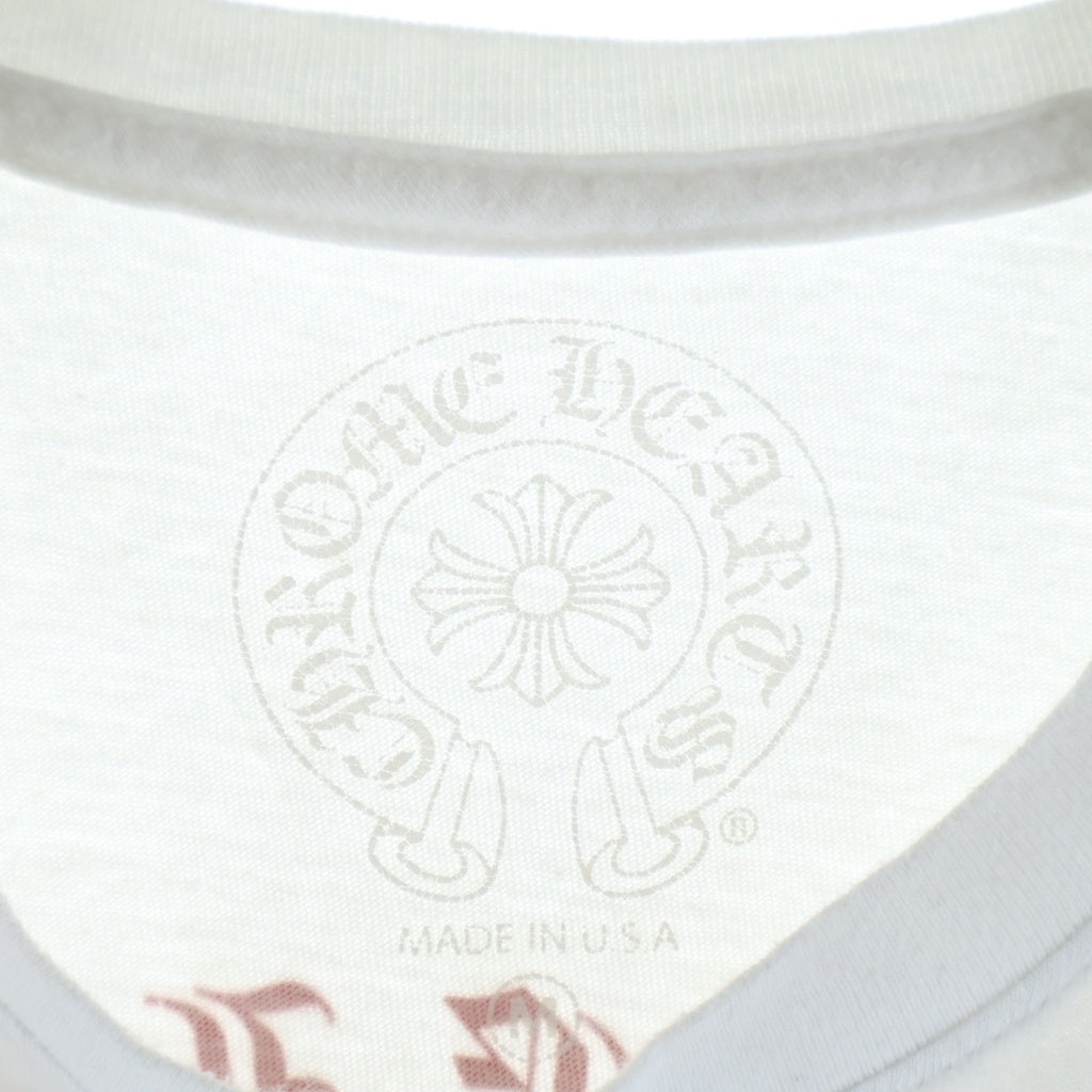 CHROME HEARTS(クロムハーツ) BACK GRAD CIRCLE LOGO TEE バック グラデーション サークルロゴ クルーネック半袖Tシャツ カットソー ホワイト