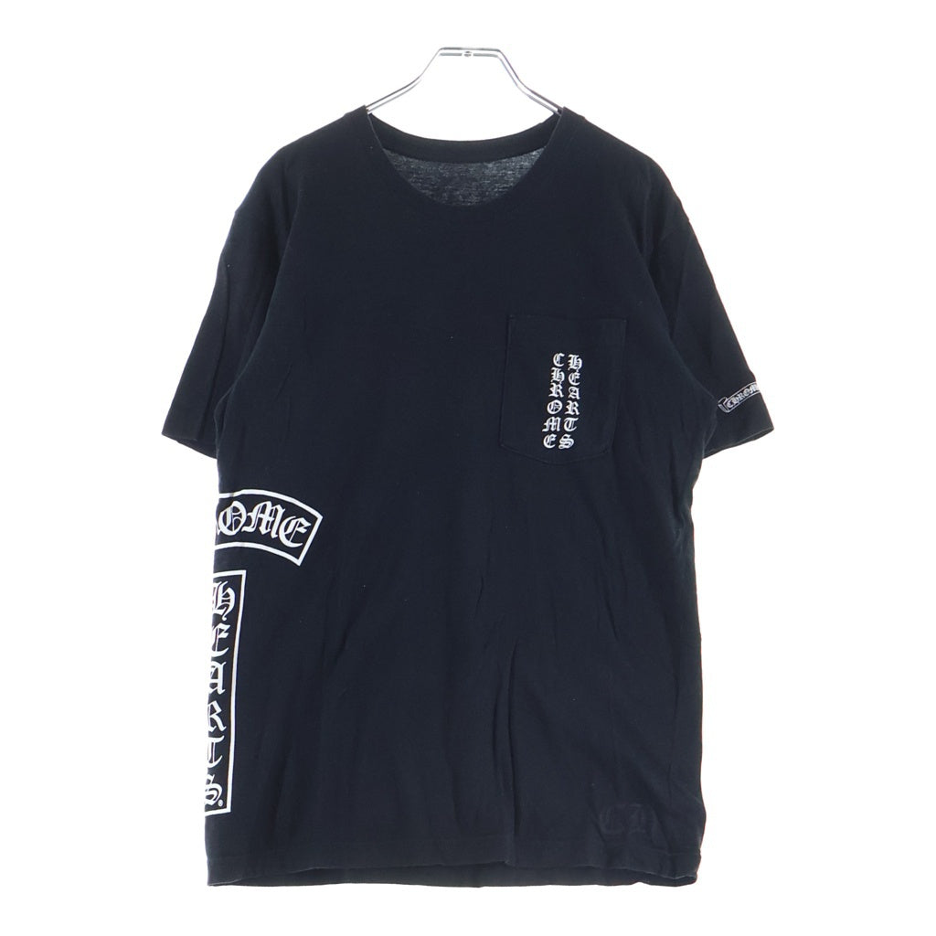 CHROME HEARTS(クロムハーツ) CH S/S フロントTバー バックホースシュープリント 半袖Tシャツカットソー ブラック