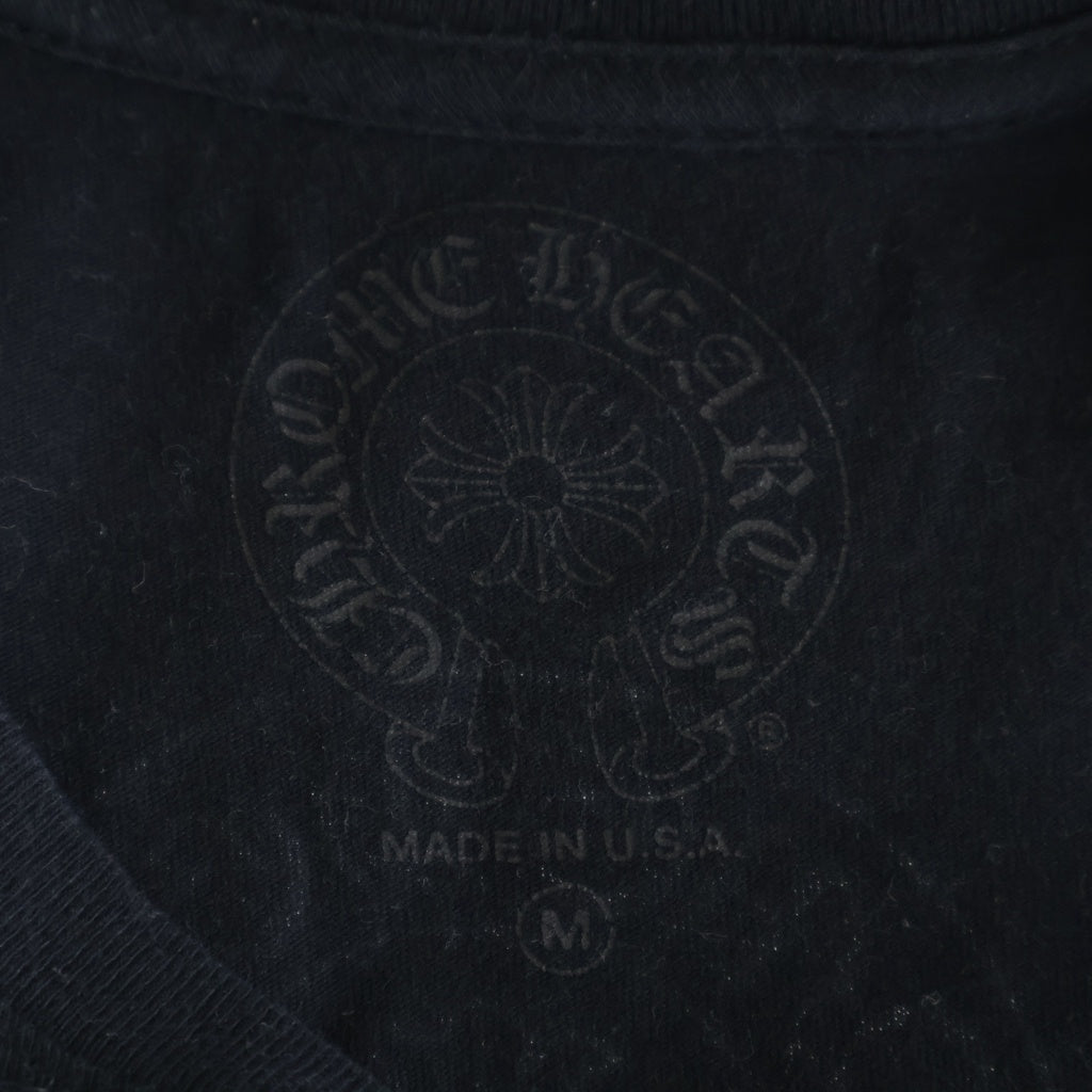 CHROME HEARTS(クロムハーツ) CH S/S フロントTバー バックホースシュープリント 半袖Tシャツカットソー ブラック