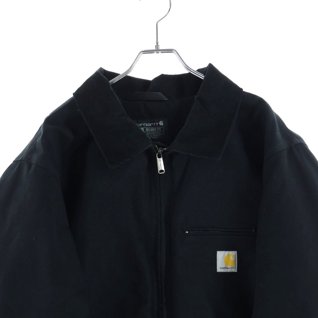 CARHARTT(カーハート) DUCK DETROIT JACKET デトロイトジャケット コーデュロイ切替ジャケット ブラック 0J3828‐M