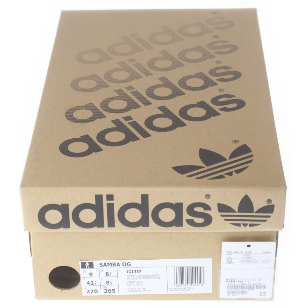 adidas(アディダス) Samba OG Preloved Brown/Wonder White/Earth Strata サンバ OG プリラブドブラウン/ワンダーホワイト/アースストレータ ローカットスニーカー ブラウン IG1357