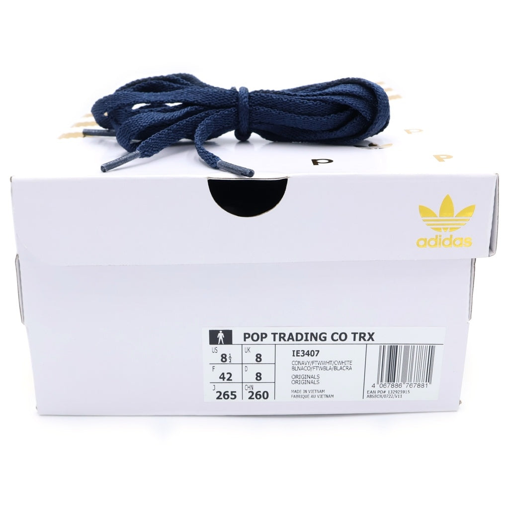 adidas(アディダス) ×Pop Trading Company TRX College Navy/Footwear White/Chalk White ローカットスニーカー ネイビー IE3407