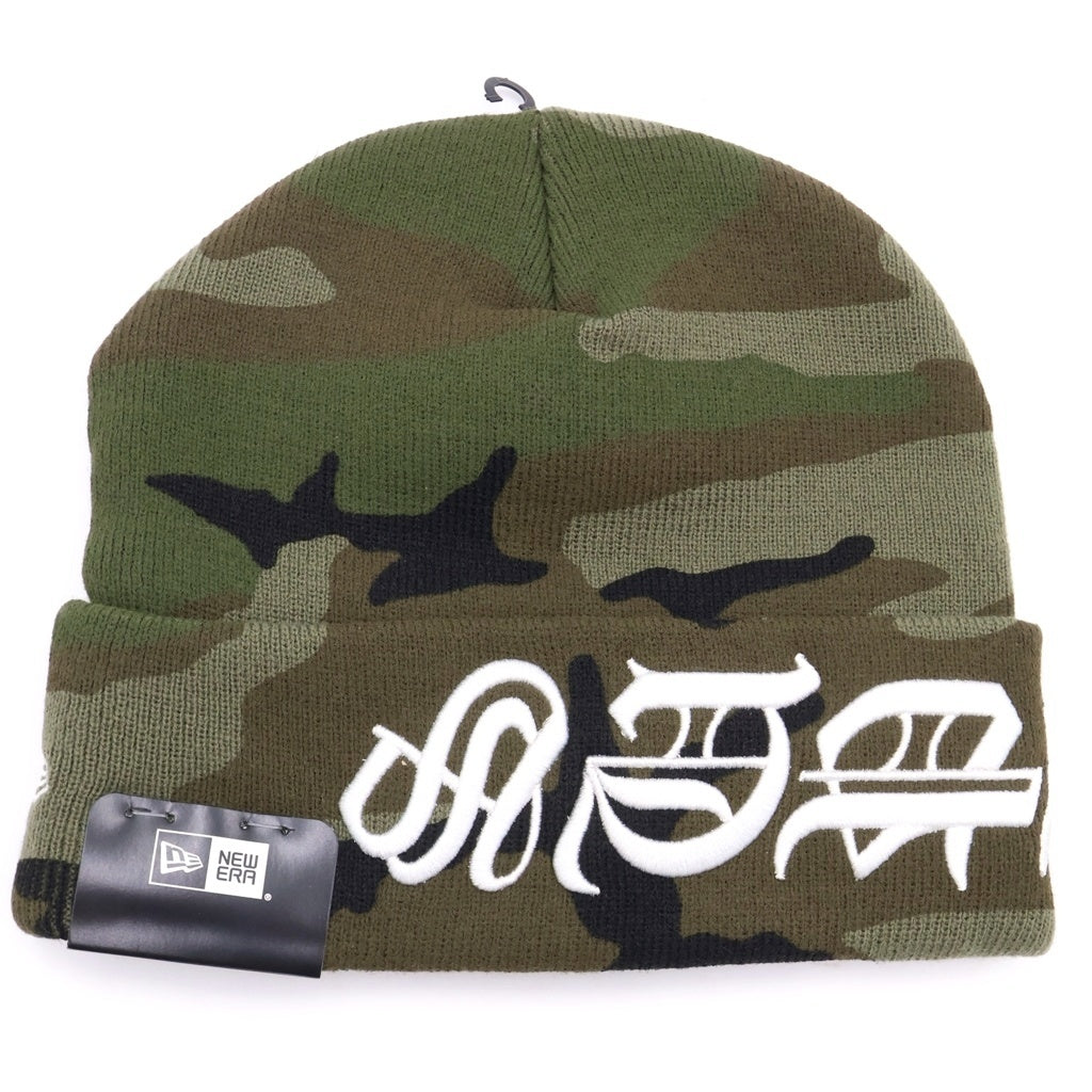 SUPREME(シュプリーム) 25SS New Era Blackletter Beanie Camo ニューエラ ブラックレターロゴニットビーニー カモフラージュ