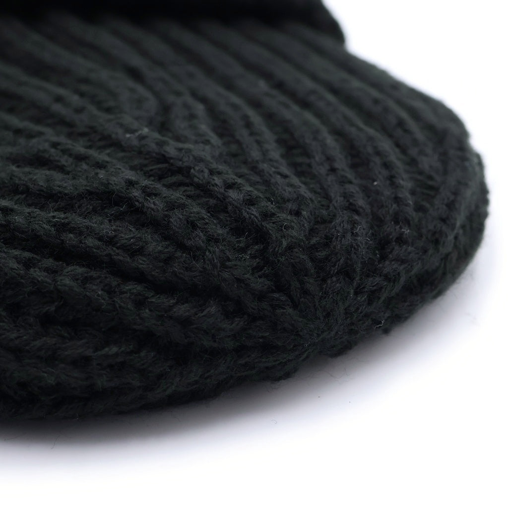 SUPREME(シュプリーム) 24AW Classic Logo Chunky Ribbed Beanie クラシックロゴ チャンキーリブニットビーニー ブラック