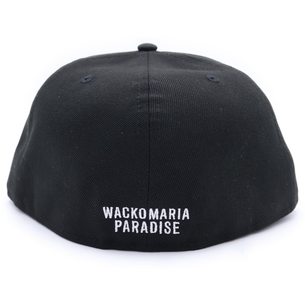 WACKO MARIA(ワコマリア) ×NEW ERA ニューエラ ロゴ刺繍 ベースボールキャップ 帽子 ブラック/ホワイト 25FW-WMA-CP01