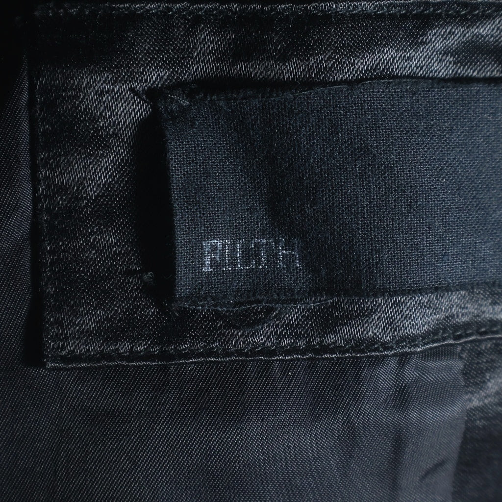 FILTH(フィルス) 25AW SUN FADED N2-B BOMBER JACET サンフーデット ボンバージャケット ジップアップ フーディ ファー ブラック 252FLBL-01