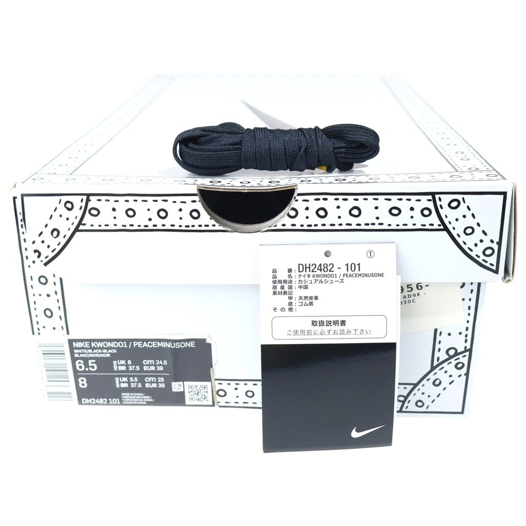 NIKE(ナイキ) ×PEACEMINUSONE Kwondo 1 Black and White / G-DRAGON ピースマイナスワン クウォンド1 ブラックアンドホワイト US6.5/24.5cm ブラック DH2482 101 レディース