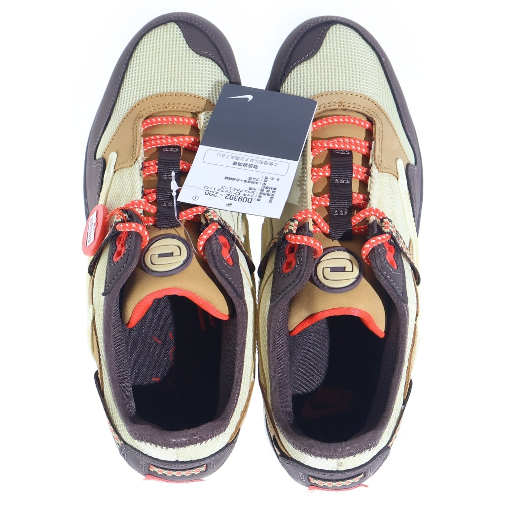 NIKE(ナイキ) × Travis Scott トラヴィス スコット Air Max 1 エアマックス1 CACT.US Brownカクタス ブラウン ローカットスニーカー US9/27CM DO9392-200