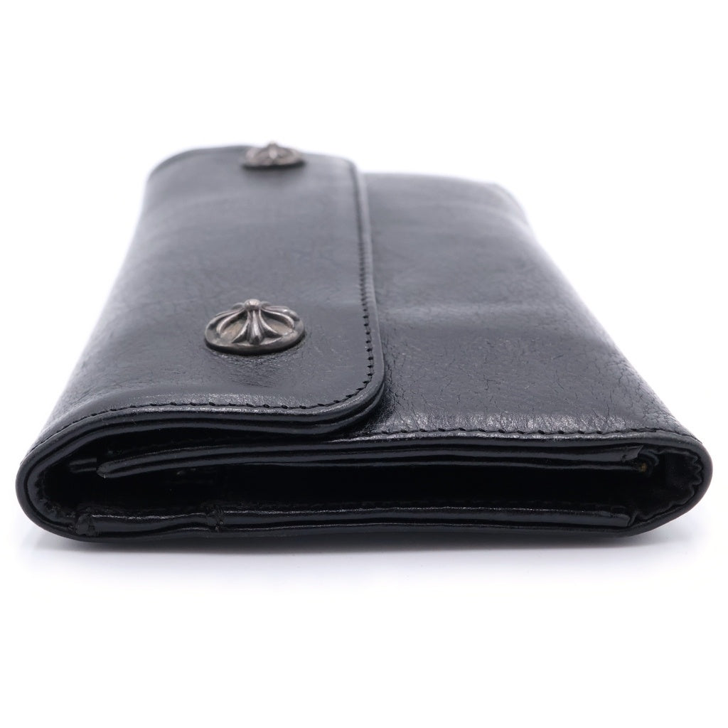 CHROME HEARTS(クロムハーツ) WAVE ウェーブ レザーウォレット 財布 ブラック
