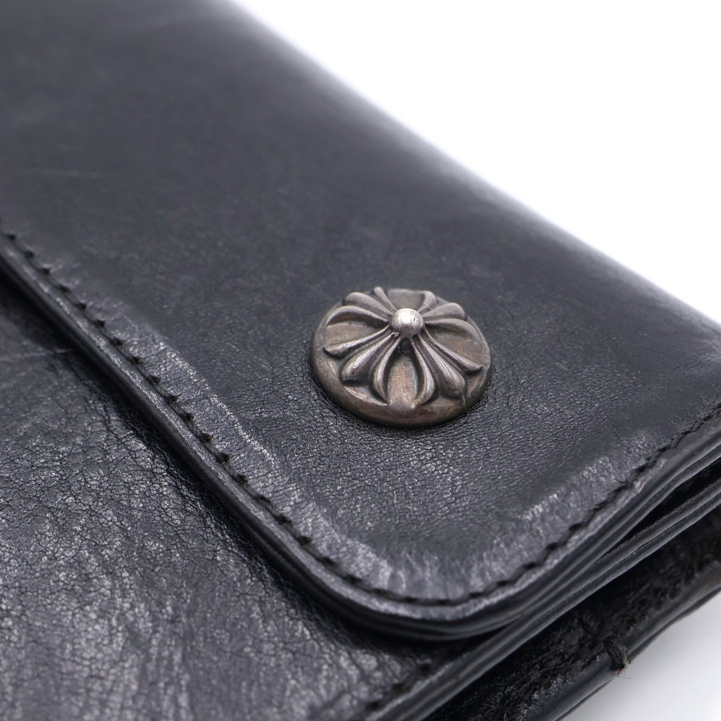 CHROME HEARTS(クロムハーツ) WAVE ウェーブ レザーウォレット 財布 ブラック