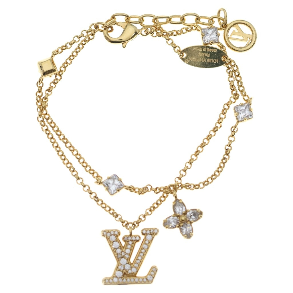 LOUIS VUITTON(ルイヴィトン) ブレスレット・レディ LV ロゴチャーム ブレスレット ゴールド M1582A レディース