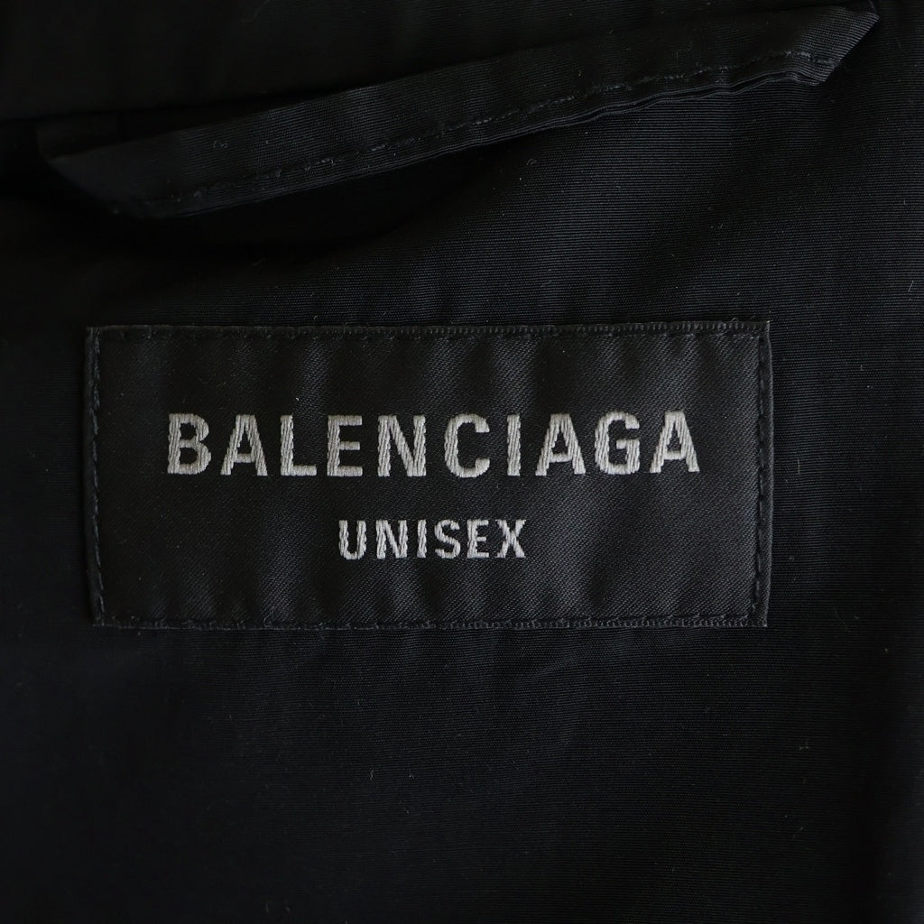 BALENCIAGA(バレンシアガ) 23AW 3B Sports Icon Track Jacket ロゴ フィールド ナイロン トラック ブルゾン ジャケット ブラック 763436 TNQ25
