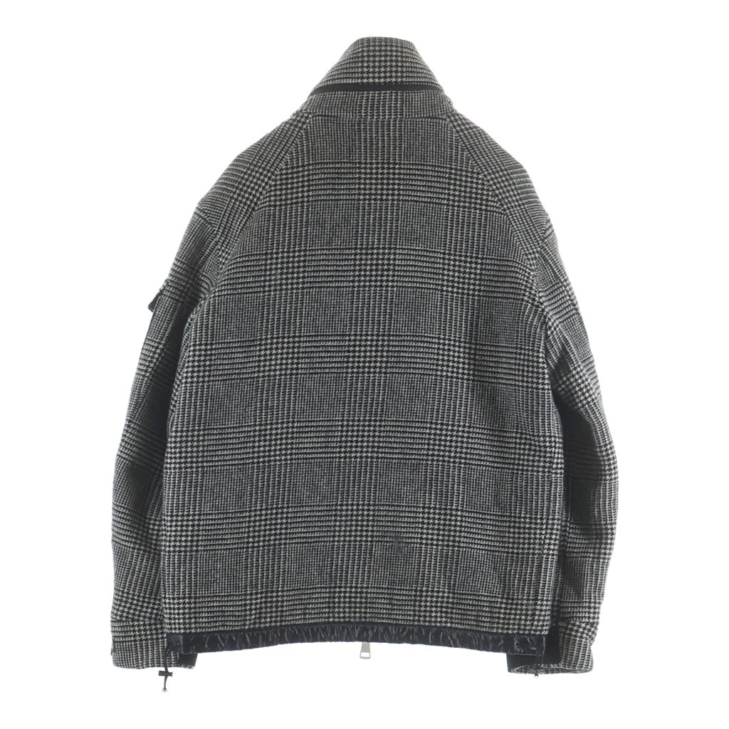 MONCLER(モンクレール) 19AW BLIN E20914182785 ブリン グレンチェック柄 ダウンジャケット グレー
