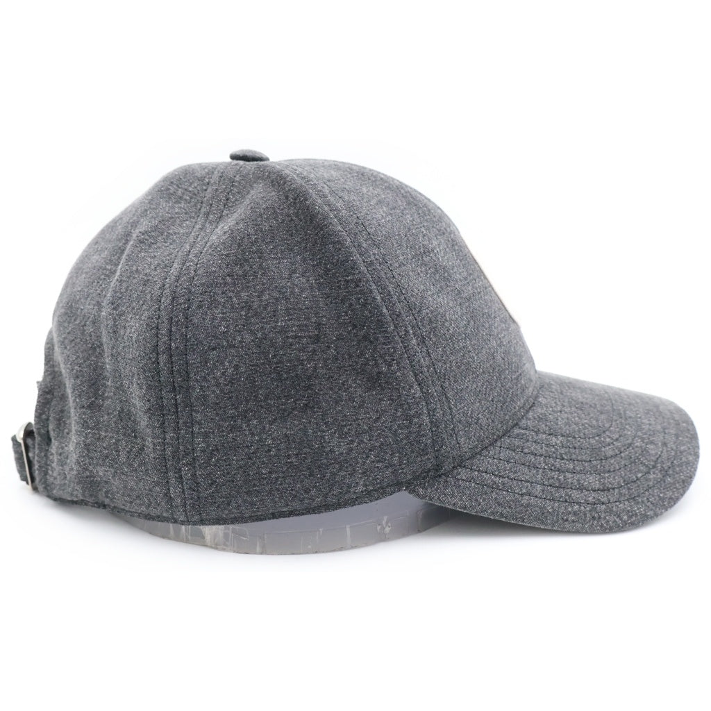 CELINE(セリーヌ) Initial Cap 2AUY8932F フロント イニシャルロゴ ベースボールキャップ 帽子 グレー