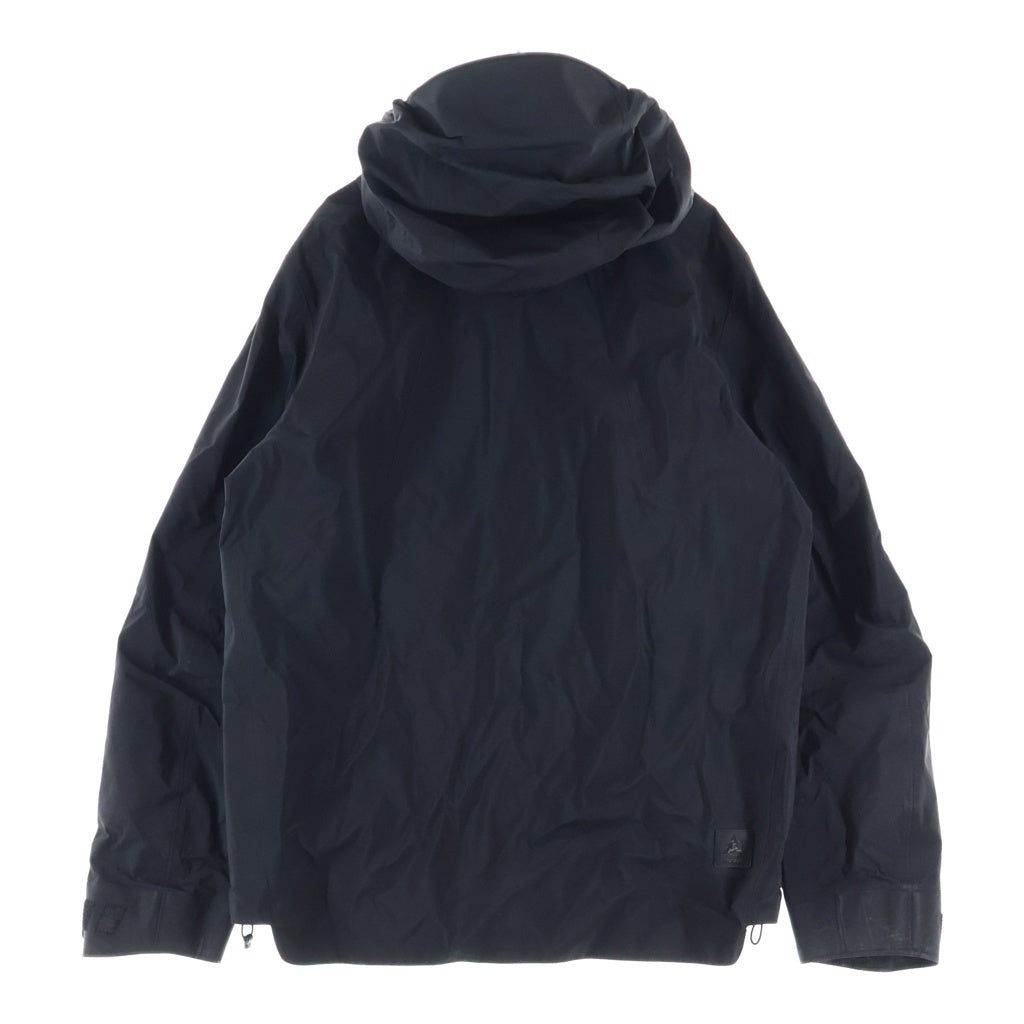 MONCLER(モンクレール) 21AW× RHC Ron Herman MOIRANS G20971A00034 アールエイチシー ロンハーマン別注 モワラン フロントロゴプリント ナイロンマウンテンジャケット ブラック