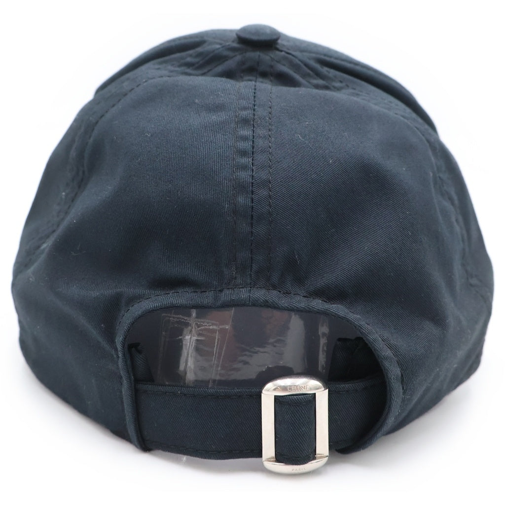 CELINE(セリーヌ) Initial Cap 2AUY8969P フロント イニシャルロゴ ベースボールキャップ 帽子 ネイビー
