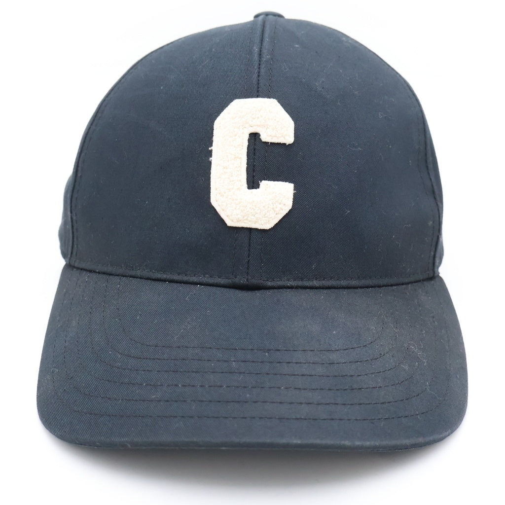 CELINE(セリーヌ) Initial Cap 2AUY8969P フロント イニシャルロゴ ベースボールキャップ 帽子 ネイビー