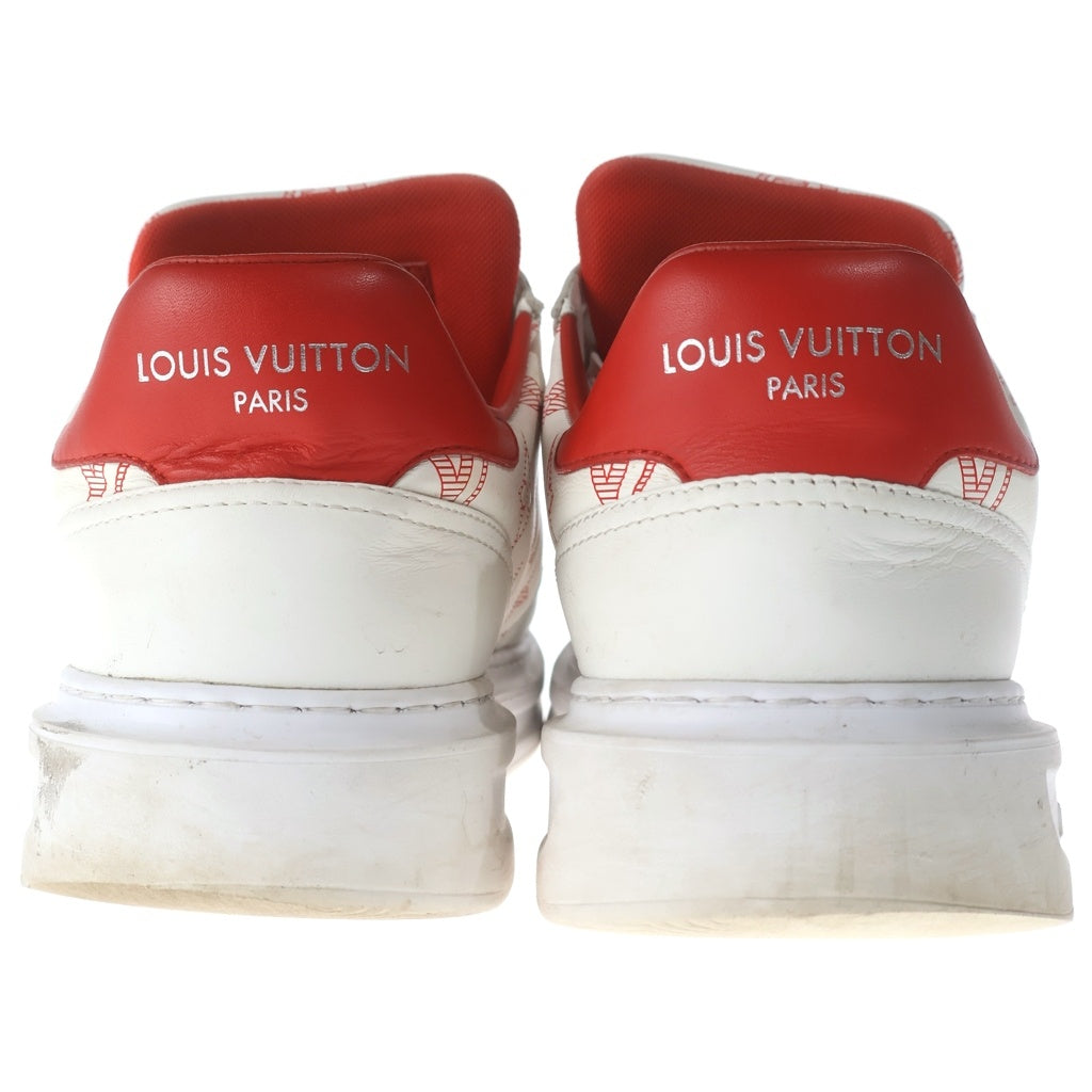 LOUIS VUITTON(ルイヴィトン) ビバリーヒルズ ライン モノグラム レザーローカットスニーカー ホワイト/レッド