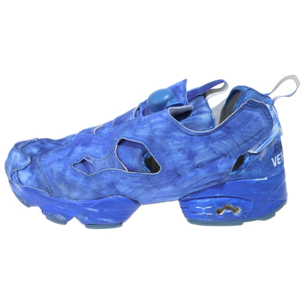 VETEMENTS(ヴェトモン) ×Reebok Instapump Fury 'Blue Blast' リーボック ポンプフューリー ローカットスニーカー ブルー CN2259 レディース