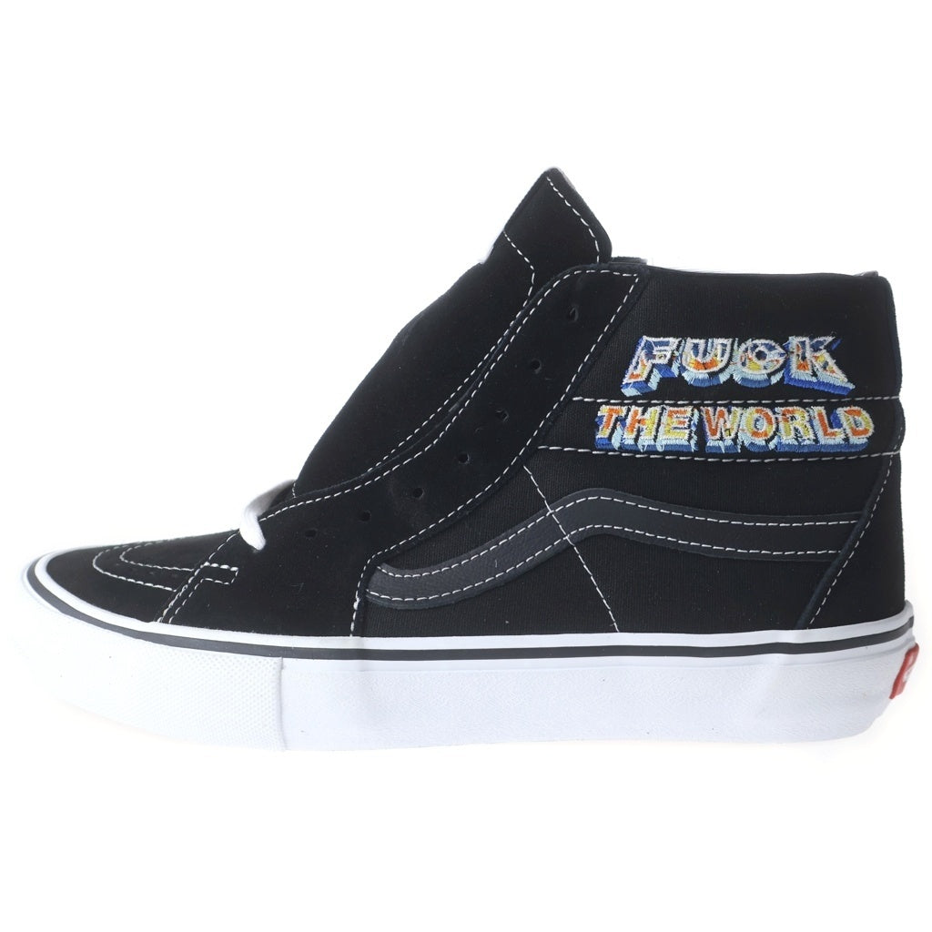 SUPREME(シュプリーム) 19AW ×VANS Sk8-Hi Pro Fuck the world スケートハイ ファックザワールド ローカットスニーカー ブラック VN0A45JDSY1