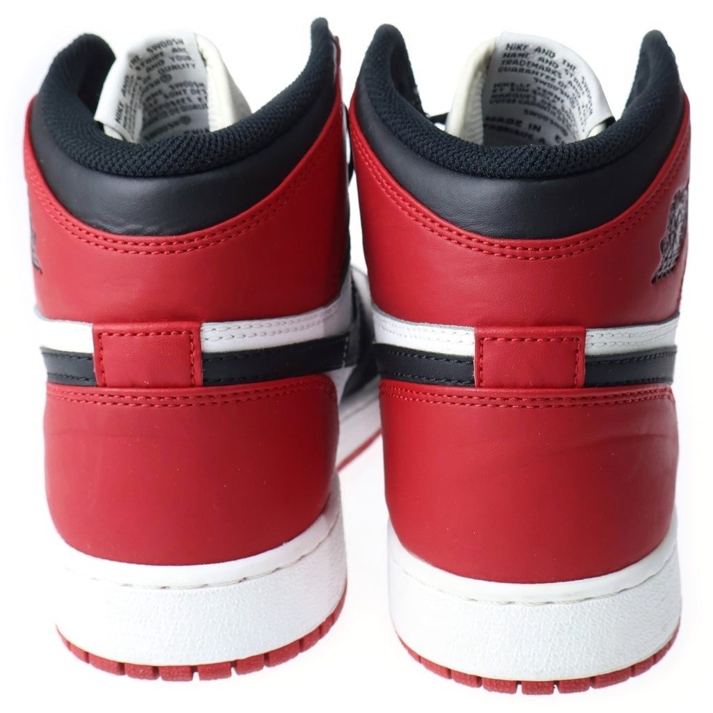 NIKE(ナイキ) GS Air Jordan 1 Retro OG Black Toe GS エアジョーダン1 レトロ OG ブラック トエ US5/24cm レッド/ブラック 575441 184 レディース