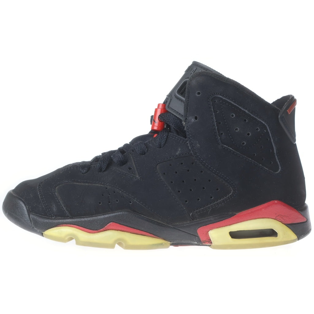 NIKE(ナイキ) GS Air Jordan 6 Retro Black/Varsity Red GS エアジョーダン6 レトロ ブラック/バーシティレッド US6.5Y/24.5cm ブラック 384665 061 レディース