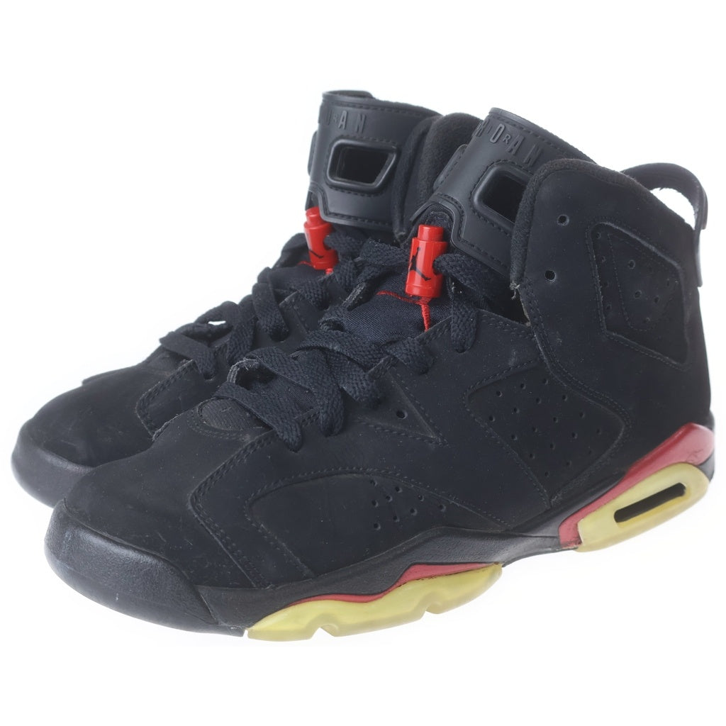 NIKE(ナイキ) GS Air Jordan 6 Retro Black/Varsity Red GS エアジョーダン6 レトロ ブラック/バーシティレッド US6.5Y/24.5cm ブラック 384665 061 レディース