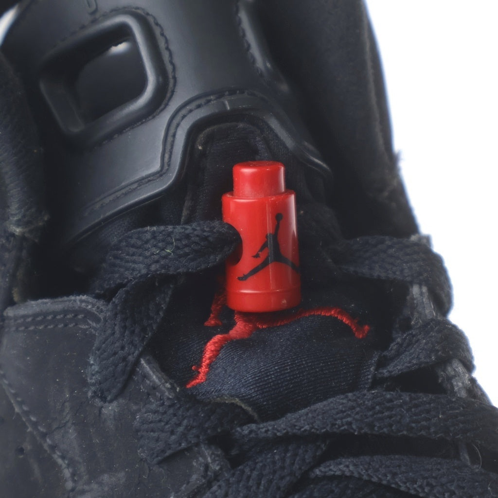 NIKE(ナイキ) GS Air Jordan 6 Retro Black/Varsity Red GS エアジョーダン6 レトロ ブラック/バーシティレッド US6.5Y/24.5cm ブラック 384665 061 レディース