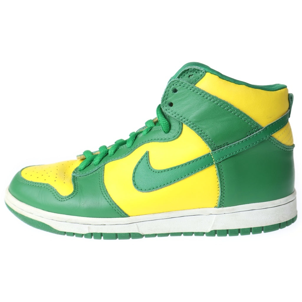 NIKE(ナイキ) Dunk High Brazil ダンク ハイ ブラジル ハイカットスニーカー US9.5/27.5cm イエロー/グリーン 304717 731