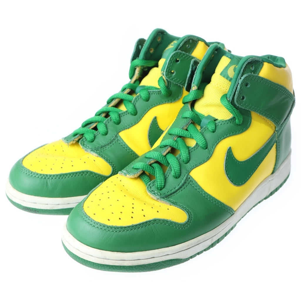 NIKE(ナイキ) Dunk High Brazil ダンク ハイ ブラジル ハイカットスニーカー US9.5/27.5cm イエロー/グリーン 304717 731