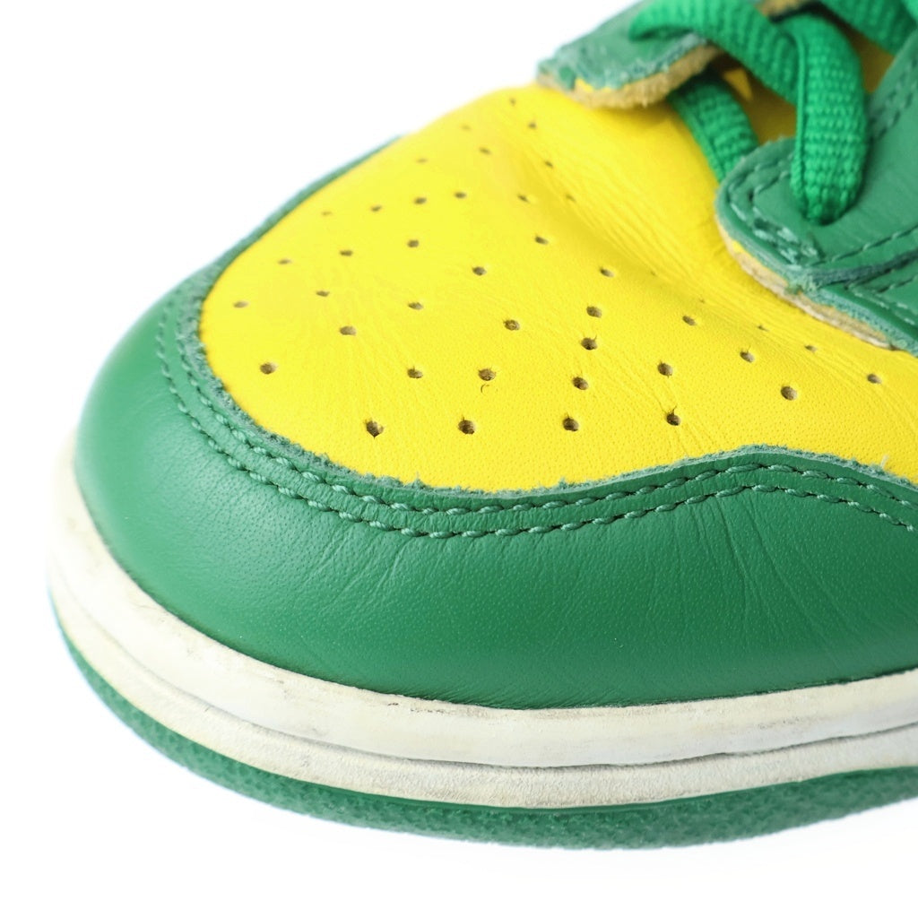 NIKE(ナイキ) Dunk High Brazil ダンク ハイ ブラジル ハイカットスニーカー US9.5/27.5cm イエロー/グリーン 304717 731