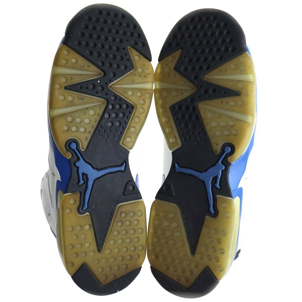 NIKE(ナイキ) GS Air Jordan 6 Retro Sport Blue GS エアジョーダン6 レトロ スポーツブルー US6Y/24cm ホワイト 384665 107 レディース