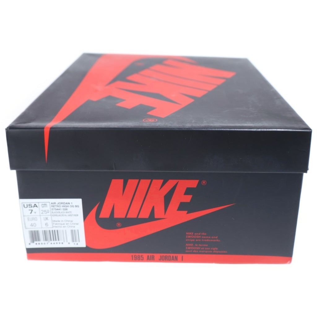 NIKE(ナイキ) AIR JORDAN 1 RETRO HIGH OG BG TOP3 エアジョーダン1トップ3 ハイカットスニーカー マルチ レディース US7Y/25cm 575441-026