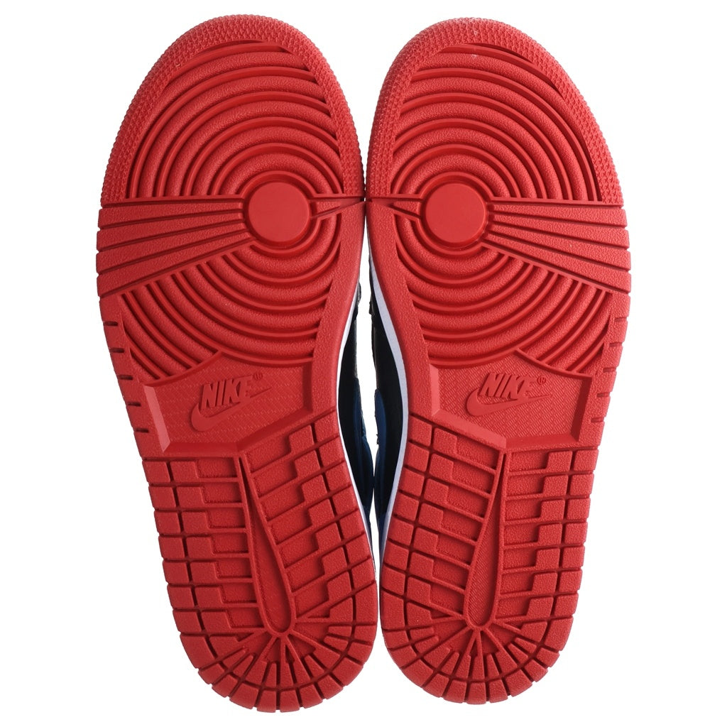 NIKE(ナイキ) AIR JORDAN 1 HIGH OG UNC TO CHICAGO エアジョーダン1 OG UNCトゥシカゴ ハイカットスニーカー ブラック/レッド/ブルー US8/25cm CD0461-046 レディース
