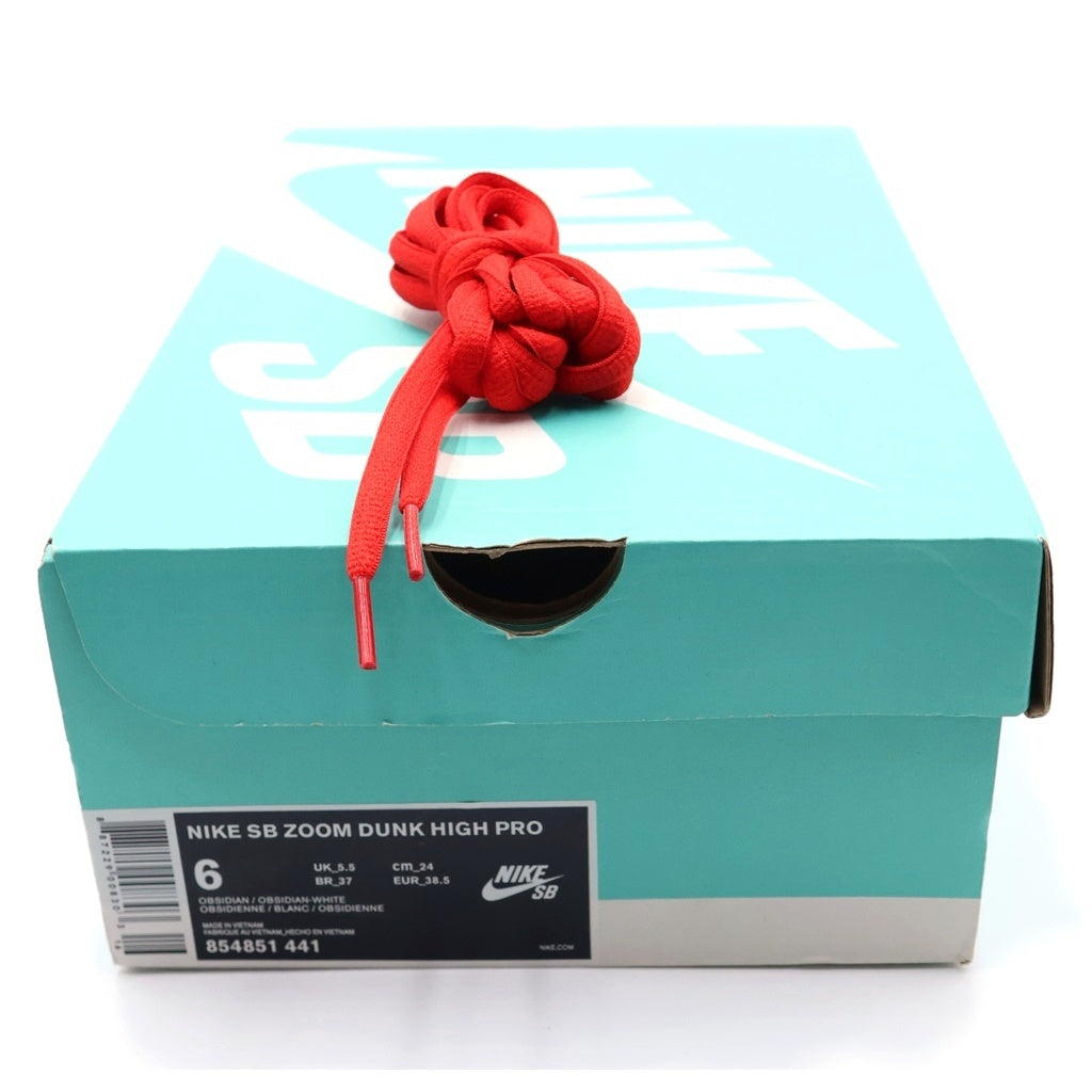 NIKE(ナイキ) DUNK HIGH ZOOM PRO 854851-441 ダンク ハイ アトランタオリンピック オブシディアン ハイカットスニーカー ネイビー/ホワイト レディース US6/24cm 854851‐441